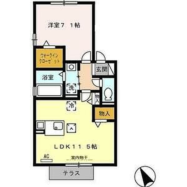 カオン　A 105｜岐阜県羽島市福寿町間島8丁目(賃貸アパート1LDK・1階・45.80㎡)の写真 その23