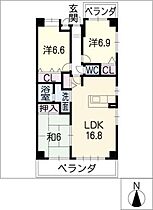 Ａｃｔｉｖｅ・Ｔ  ｜ 岐阜県岐阜市西川手5丁目（賃貸マンション3LDK・2階・75.95㎡） その2