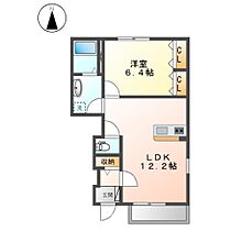 グランディール  ｜ 岐阜県本巣郡北方町柱本南2丁目（賃貸アパート1LDK・1階・45.42㎡） その2