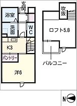 ｅｌｍ－Ｃ－  ｜ 岐阜県瑞穂市穂積（賃貸アパート1R・1階・27.95㎡） その2