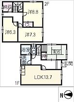 桜大門戸建  ｜ 岐阜県揖斐郡大野町大字桜大門（賃貸一戸建4SLDK・2階・102.68㎡） その2