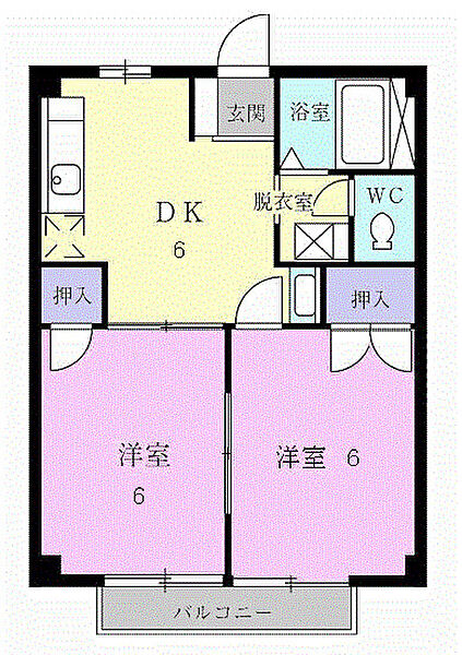 ベルメゾンＢ 102｜岐阜県美濃市段町(賃貸アパート2DK・1階・40.04㎡)の写真 その5