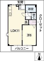 クリスタルハイツ平賀　Ａ棟 102 ｜ 岐阜県関市平賀町1丁目110番地（賃貸アパート1LDK・1階・40.04㎡） その2