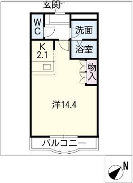 ベル・クオレ ｜岐阜県羽島郡岐南町薬師寺5丁目(賃貸マンション1K・5階・40.05㎡)の写真 その2