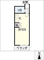 ハイツバークレー  ｜ 岐阜県岐阜市北一色10丁目（賃貸マンション1R・2階・22.00㎡） その2