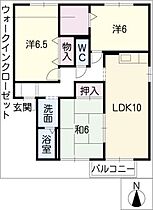 プレミール　カドマ  ｜ 岐阜県羽島郡笠松町門間（賃貸アパート3LDK・2階・70.39㎡） その2