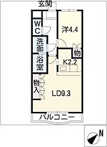 ベル・クオレ  ｜ 岐阜県羽島郡岐南町薬師寺5丁目（賃貸マンション1LDK・4階・40.05㎡） その2