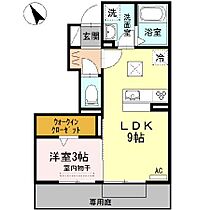 コアロードVII 101 ｜ 岐阜県羽島郡岐南町徳田4丁目261番（賃貸アパート1LDK・1階・32.00㎡） その2