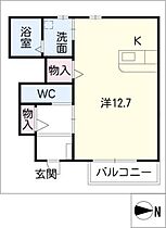 フルール・ド・リス  ｜ 岐阜県岐阜市琴塚3丁目（賃貸アパート1R・1階・34.71㎡） その2