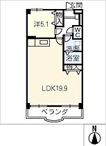 ＦＯＲＴＥ808  ｜ 岐阜県羽島郡岐南町みやまち2丁目（賃貸マンション1LDK・2階・56.10㎡） その2