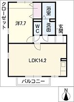 リヴェール岐南（南）  ｜ 岐阜県羽島郡岐南町徳田1丁目（賃貸アパート1LDK・1階・47.90㎡） その2