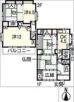 長森本町2丁目貸家  ｜ 岐阜県岐阜市長森本町2丁目（賃貸一戸建5DK・2階・92.53㎡） その2