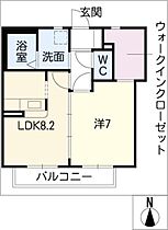 レインボウ  ｜ 岐阜県岐阜市高田4丁目（賃貸アパート1LDK・1階・40.25㎡） その2