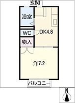 コーポエトワール南棟  ｜ 岐阜県岐阜市岩倉町4丁目（賃貸アパート1DK・2階・26.41㎡） その2