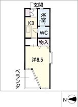 スリーナイン  ｜ 岐阜県岐阜市岩崎（賃貸マンション1K・2階・24.13㎡） その2