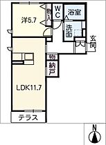 Ｍ’ｓ　ＳＴＡＧＥ　II  ｜ 岐阜県岐阜市福光南町（賃貸アパート1LDK・1階・46.95㎡） その2