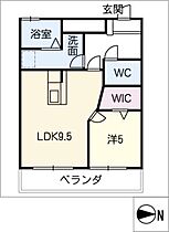 シャトー岐大　Ｂ棟  ｜ 岐阜県岐阜市古市場東町田（賃貸マンション1LDK・4階・36.32㎡） その2