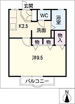 あすか　Ｈ棟  ｜ 岐阜県岐阜市江口1丁目（賃貸アパート1K・1階・28.24㎡） その2