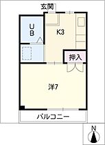 コーポラスコトヒラ  ｜ 岐阜県大垣市林町8丁目（賃貸マンション1K・2階・22.68㎡） その2