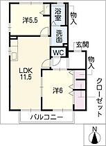 コンフォートＢ棟  ｜ 岐阜県大垣市浅草2丁目（賃貸アパート2LDK・1階・53.01㎡） その2