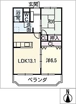 三城ハピネス  ｜ 岐阜県大垣市三塚町（賃貸マンション2LDK・1階・59.30㎡） その2