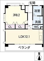 コンフォート  ｜ 岐阜県大垣市禾森町4丁目（賃貸マンション1LDK・3階・50.37㎡） その2