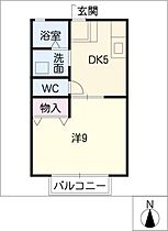 マリアージュ  ｜ 岐阜県大垣市新田町4丁目（賃貸アパート1DK・2階・33.30㎡） その2