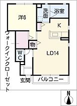 カーサ　フェリーチェＡ  ｜ 岐阜県大垣市大井3丁目（賃貸アパート1LDK・1階・50.71㎡） その2