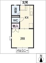 ハイツＦＵＭＩ  ｜ 岐阜県各務原市那加石山町1丁目（賃貸アパート1K・1階・26.80㎡） その2