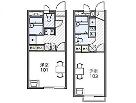 レオパレスＩＮＮ　オオタ 106 ｜ 岐阜県美濃加茂市太田町464-17（賃貸アパート1K・1階・20.14㎡） その2