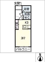 アルフ21　II  ｜ 岐阜県可児郡御嵩町御嵩（賃貸アパート1K・1階・27.50㎡） その2