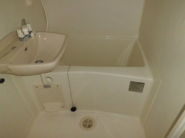 画像7:洗面台付バスルーム。