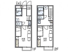 レオパレスクレール田島 101 ｜ 岐阜県美濃加茂市田島町2丁目10-5（賃貸アパート1K・1階・23.74㎡） その2