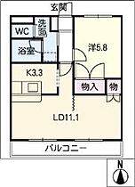 ハイムディライラI  ｜ 岐阜県美濃加茂市島町2丁目（賃貸アパート2LDK・1階・44.88㎡） その2