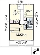 レジデンス柿下  ｜ 岐阜県可児市柿下（賃貸マンション2LDK・1階・59.50㎡） その2