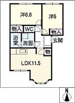 ルミナス　コート　i  ｜ 岐阜県可児市下切（賃貸アパート2LDK・2階・54.33㎡） その2