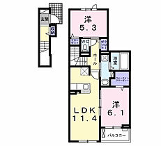 リブラ 203 ｜ 岐阜県可児市下恵土2948番地（賃貸アパート2LDK・2階・59.66㎡） その2