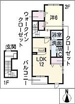 クラールニッチＡ 203 ｜ 岐阜県美濃加茂市草笛町1丁目5番16号（賃貸アパート1LDK・2階・51.13㎡） その2