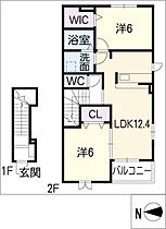 カーサフェリーチェ 203 ｜ 愛知県名古屋市天白区福池2丁目411（賃貸アパート2LDK・2階・58.52㎡） その2