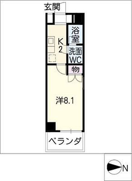 ＡＭＢＥＲ　ＨＯＵＳＥ ｜愛知県名古屋市天白区野並3丁目(賃貸マンション1K・7階・24.64㎡)の写真 その2