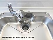 浄水器一体水栓 施工例（実際の仕様と異なる場合がございます