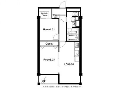 間取り:専有面積51.84m2、バルコニー面積3.20m2 、2LDK邸宅 間取り:専有面積51.84m2、バルコニー面積3.20m2 、2LDK邸宅