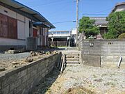 道路との段差有