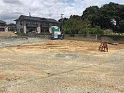100坪超えの広々した敷地。緑が多い閑静な住宅地。