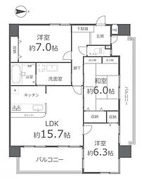 間取図画像 3LDK