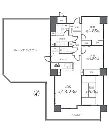 シティパル芳泉1番館 3LDKの間取図画像
