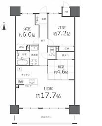 アルファステイツ問屋町 3LDKの間取図画像