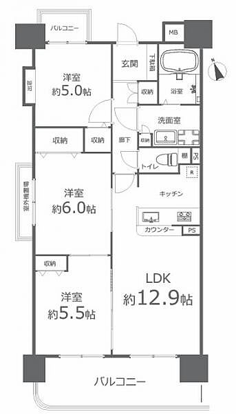 間取りを拡大表示