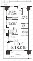 ヴェルディ中庄 2SLDKの間取図画像