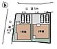 間取り：前面道路。西側公道4.5ｍ、北側公道5.0ｍ。